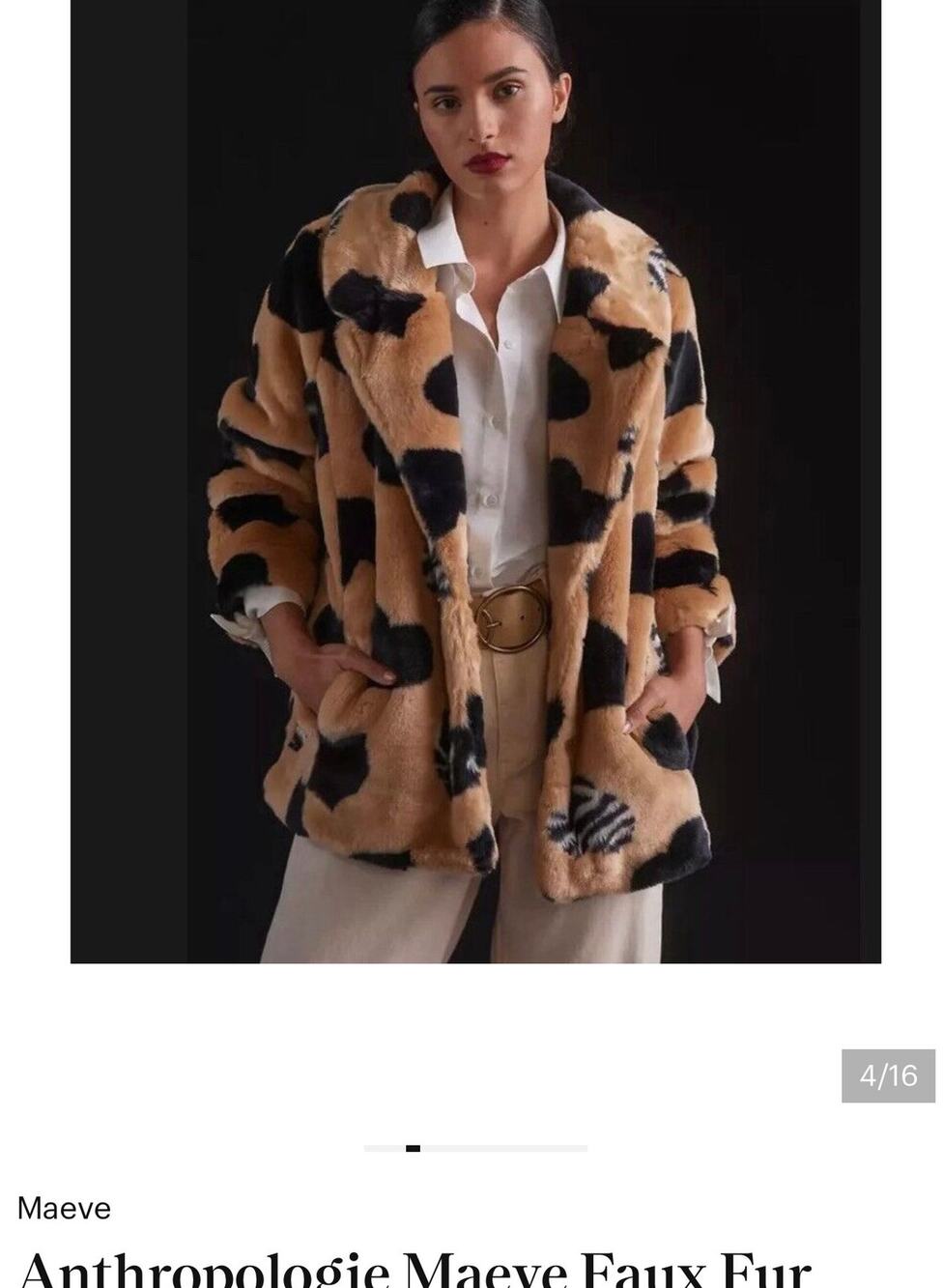 Anthropologie Maeve Jacket. Faux Fur Clothes.